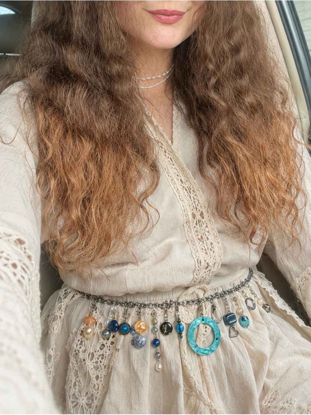 Handmade Upcycled Boho Belt Chain with Detachable Pendants -One of a Kind ✨